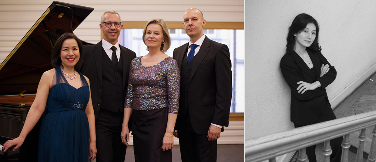Hiroko Haag, Sopran; Terhi Kaarina Lampi, Mezzosopran; Marc Haag, Tenor; Paulo Medeiros, Bass; Begleitung am Flügel: Dr. Immin Chung Poser