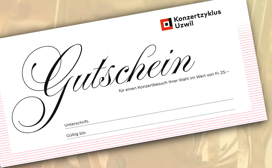 Geschenk-Gutschein Konzertzyklus Uzwil